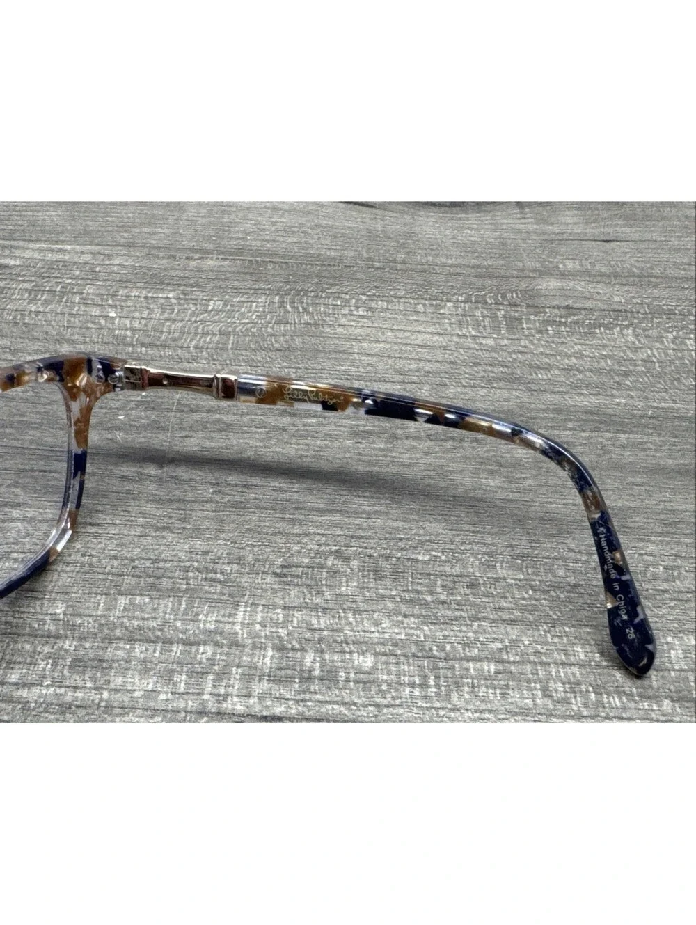 Lilly Pulitzer Eyewear WILLOW SF 49-16-135 Blue Brown Marble Flex Hinge Frames